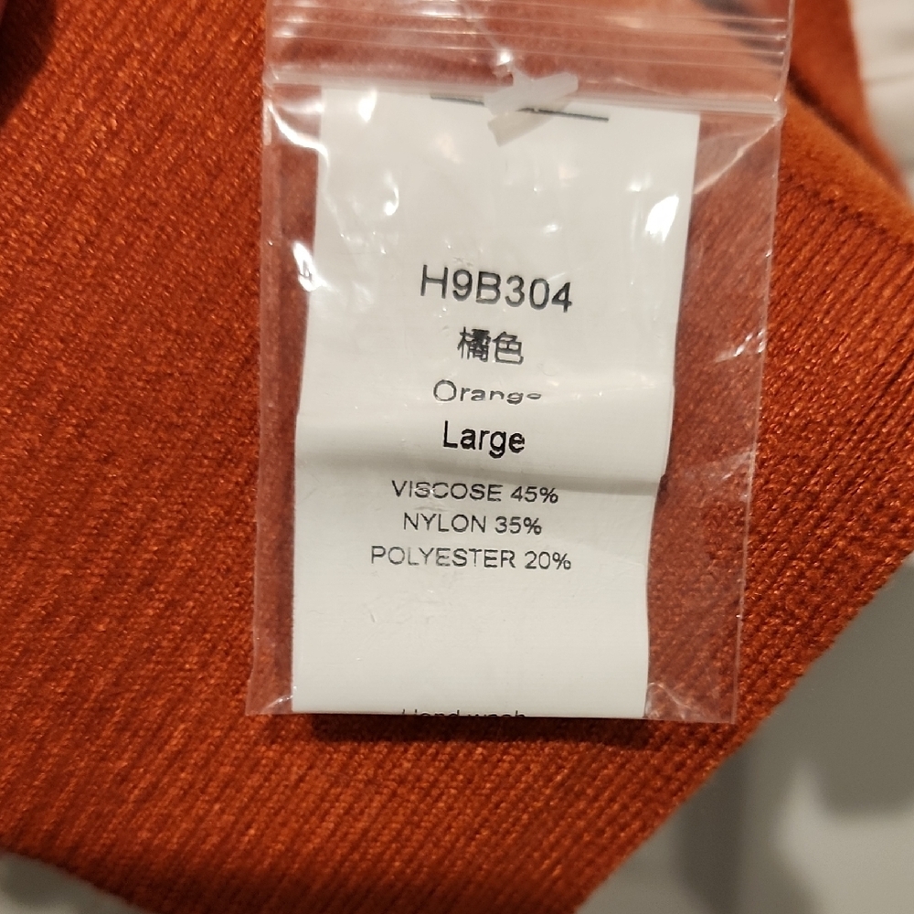 NEW Soft orange v neck flowing poncho size L-2x - Picture 4 of 4